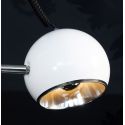 lampe de table Moon metal blanc