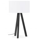 Lampe de table scandinave Trivet Mini métal Noir et Blanc