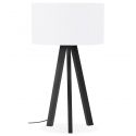 Lampe de table scandinave Trivet Mini métal Noir et Blanc