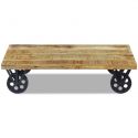 Table basse style industriel 120 en bois de manguier