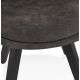 Chaise design scandinave bois Noir SOME microfibre Gris Foncé