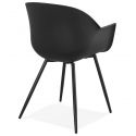 Chaise design STILETO Polymère Noire