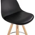 Chaise de bar scandinave bois ANAU MINI Noir
