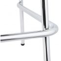 Chaise de bar design Cobe Mini Blanc et métal Chromé