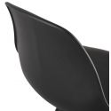 Tabouret de bar design bois noir SUPRO MINI Noir