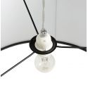 Lampe suspendue design SAYA Tissu Noir