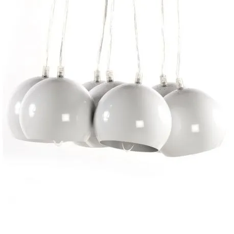 Lampe suspendue design EKLEKTIK metal blanc