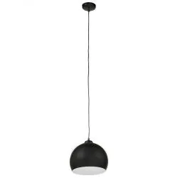 Lampe suspendue design SUNO métal noir