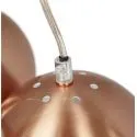 Lampe suspendue 7 boules SKAL metal cuivre