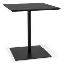 Table metal noir GAZET bois plaqué Frêne Noir