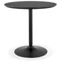 Table scandinave metal SPACO Bois plaqué Chêne noir