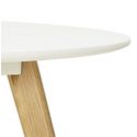 Table scandinave metal SPACO Bois plaqué Chêne Blanc