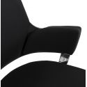 Chaise de bureau design RAY Tissu Noir
