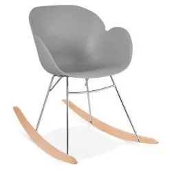 Rocking chair design Knebel Polypro Gris