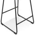 Chaise de bar design metal CEDRIC Marron