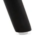 Tabouret de bar design 41x41x97cm textile /bois ou derives/grey/black