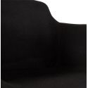 Chaise de Bar LARGESS Tissu Noir