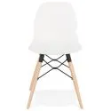 Chaise en bois REPLEY Polypro Blanc
