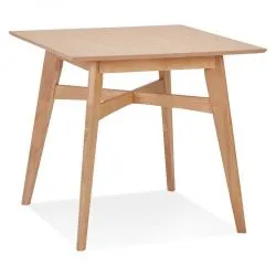 Table en bois massif STEFFIE couleur naturelle