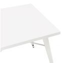 Table métal blanc COLOC plateau blanc detail