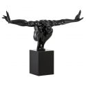 Sculpture design athlète DIVE Noire biais