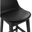 Chaise de bar Bois Turel poly Noir assise