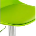 Tabouret de bar design Suki similicuir vert