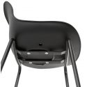 Chaise de bar design Escal Polypro noir