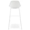 Chaise de bar design Escal Polypro Blanc dos