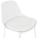Chaise de bar design Escal Polypro Blanc assise