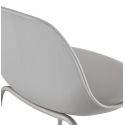Chaise de bar design Escal Mini Polypro Gris Clair