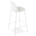 Chaise de bar design Escal Mini Polypro Blanc biais