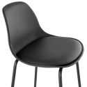 Chaise de bar design Escal Mini Polypro Noir assise