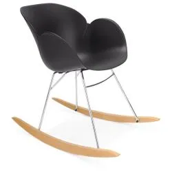 Rocking chair design Knebel Polypro Noir
