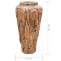 Vase bois Massif Teck hauteur 60 cm