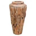 Vase bois Massif Teck hauteur 60 cm
