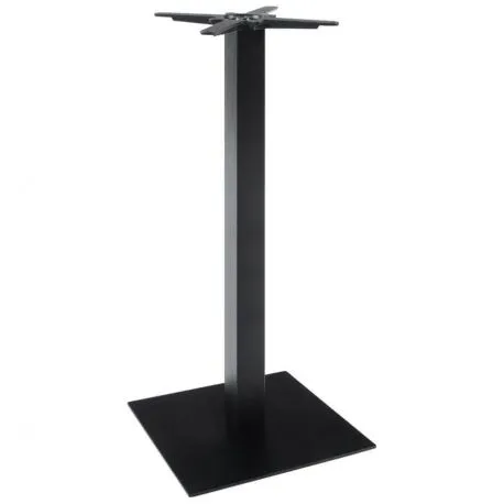 Pied pour table haute sans plateau 50x110 cm Fonte texturée noire
