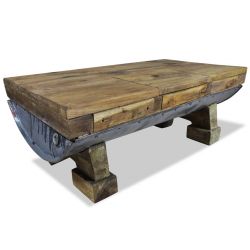 Table basse Tonella Bois massif recycle