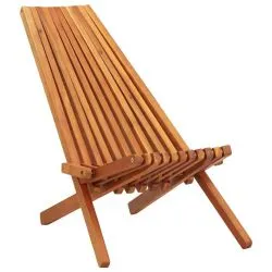 Chaise pliable design bois massif Napoli pour exterieur
