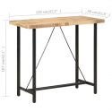 Table de bar 120 cm Idea Bois massif brut dimensions