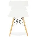 Chaise design blanche 'STRATA' style scandinave