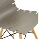 Chaise design grise 'STRATA' style scandinave