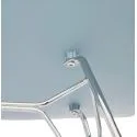 Chaise design Fifi métal Chromé et Poly Bleu