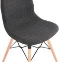 Chaise scandinave 'PATY' tissu Gris Fonce