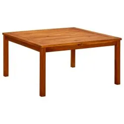 Table basse de jardin bois Acacia SIRA 85x85x45 cm