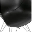 Chaise design Chipie Coque Poly Noir