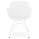 Chaise design Provoc Coque Poly Blanc