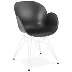 Chaise design Provoc Coque Poly Noir