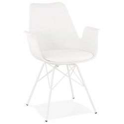 Chaise design metal blanc KOKLIKO Poly Blanc
