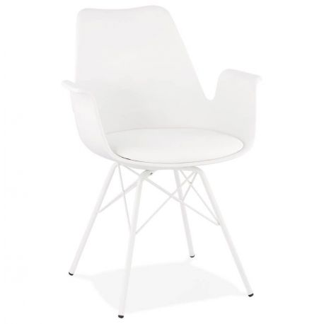 Chaise design metal blanc KOKLIKO Poly Blanc